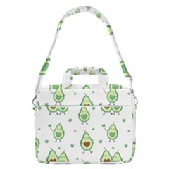 Cute Seamless Pattern With Avocado Lovers Macbook Pro 16  Shoulder Laptop Bag by Ket1n9