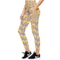 Yellow Mushroom Pattern Pocket Leggings  View3