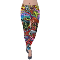 Vector Art Pattern - Velvet Leggings by Hannah976