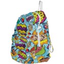 Comic Elements Colorful Seamless Pattern Foldable Lightweight Backpack View4