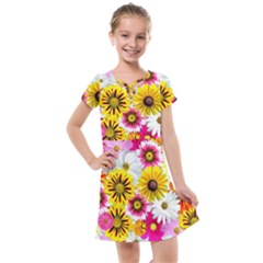 Flowers Blossom Bloom Nature Plant Kids  Cross Web Dress by Hannah976