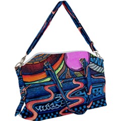 Grateful Dead Wallpaper Canvas Crossbody Bag by Cendanart