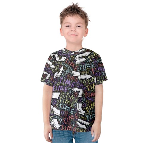 Footprints Path Mystery Unknown Kids  Cotton T-shirt by Paksenen