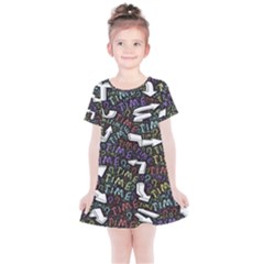 Footprints Path Mystery Unknown Kids  Simple Cotton Dress by Paksenen