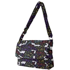 Footprints Path Mystery Unknown Full Print Messenger Bag (s) by Paksenen
