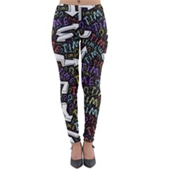Time Nonlinear Curved Undirected Lightweight Velour Leggings by Paksenen