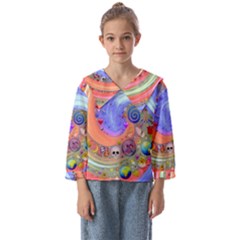 Swirl Vortex Emoji Cyclone Motion Kids  Sailor Shirt by Paksenen