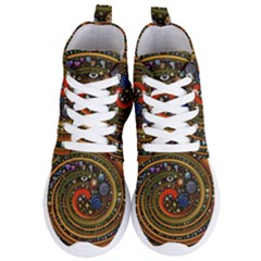 Swirl Vortex Emoji Cyclone Motion Art Women s Lightweight High Top Sneakers by Paksenen