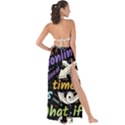 Time Nonlinear Curved Linear Maxi Chiffon Tie-Up Sarong View2