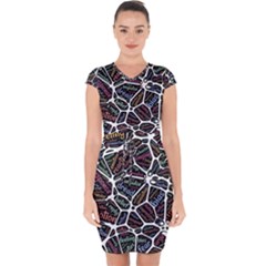 Mental Human Experience Mindset Capsleeve Drawstring Dress  by Paksenen