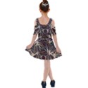 Mental Human Experience Mindset Pattern Kids  Shoulder Cutout Chiffon Dress View2