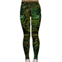 Circuits Circuit Board Yelow Lightweight Velour Classic Yoga Leggings View2