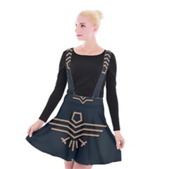 Eagle Bird Suspender Skater Skirt by Cendanart