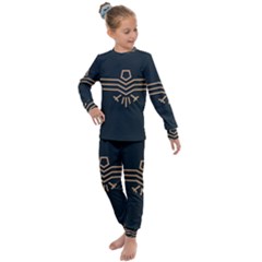 Eagle Bird Kids  Long Sleeve Set  by Cendanart