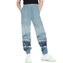 Mountain Covered Snow Mountains Clouds Fantasy Art Kids  Joggers View1