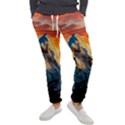 Snow Capped Mountain Himalayas Clouds Landscape Nature Men s Jogger Sweatpants View1
