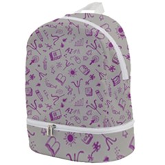 Abstract Design Background Pattern Zip Bottom Backpack by Bedest