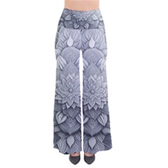 Flower Ornament Graphic Ornate So Vintage Palazzo Pants by Bedest