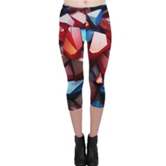 Jewelry Gemstones Capri Leggings  by Grandong