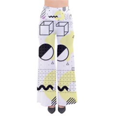 Graphic Design Geometric Background So Vintage Palazzo Pants by Bedest