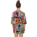 Cute Japanese Cat Patchwork Colorful Half Sleeve Chiffon Kimono View2