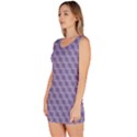 Purple Abstract Geometric Pattern Bodycon Dress View2