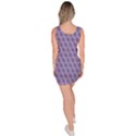 Purple Abstract Geometric Pattern Bodycon Dress View4