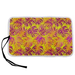 Hawaii Palm Leaves Yellow Orange Pen Storage Case by CoolDesigns