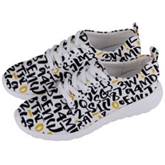 Letters Pattern Men s Lightweight Sports Shoes by Bedest