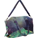 Psychedelic Universe Color Moon Planet Space Canvas Crossbody Bag View1