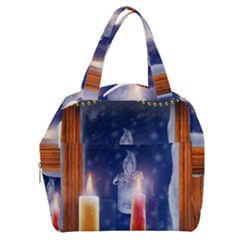 Christmas Lighting Candles Boxy Hand Bag by Cendanart