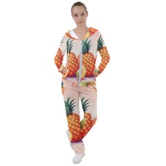 Fruit Pattern Apple Abstract Food Women s Tracksuit by Proyonanggan