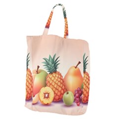 Fruit Pattern Apple Abstract Food Giant Grocery Tote by Proyonanggan