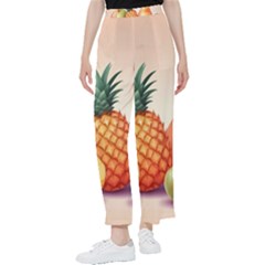 Fruit Pattern Apple Abstract Food Women s Pants  by Proyonanggan