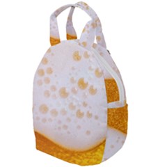 Beer Foam Texture Macro Liquid Bubble Travel Backpack by Cemarart