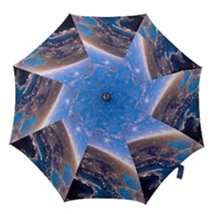 Earth Blue Galaxy Sky Space Hook Handle Umbrellas (large) by Cemarart