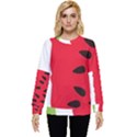 Watermelon Black Green Melon Red Hidden Pocket Sweatshirt View1