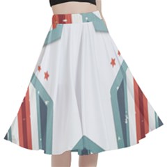 Star-decorative-embellishment-6aa070a89baeccaaaca156bbe13c325f A-line Full Circle Midi Skirt With Pocket by saad11