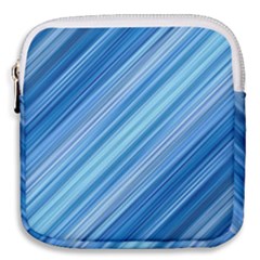 Ambience In Blue Mini Square Pouch by bruzer