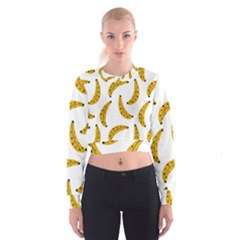 Banana Fruit Yellow Summer Cropped Sweatshirt by Mariart