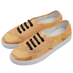 Leaves Patterns Colorful Leaf Pattern Women s Classic Low Top Sneakers by Cemarart