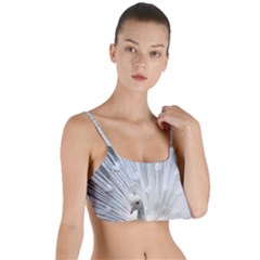 White Peacock Bird Layered Top Bikini Top  by Ndabl3x