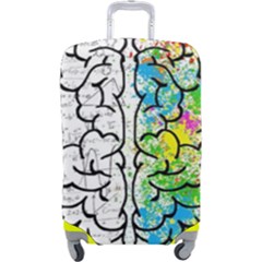 Brain Mind Psychology Idea Drawing Short Overalls Luggage Cover (large) by Azkajaya