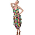 Cat Funny Colorful Pattern Layered Bottom Dress View1