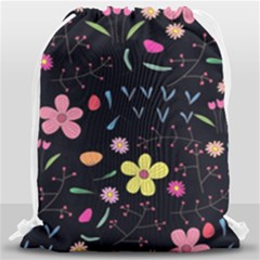 Beautiful Flower Plants Aesthetic Secret Garden Drawstring Bag (large) by Grandong