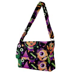 Fun Halloween Monsters Full Print Messenger Bag (s) by Grandong