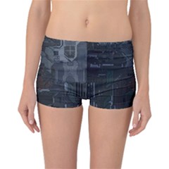 Abstract Tech Computer Motherboard Technology Boyleg Bikini Bottoms by Cemarart