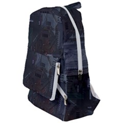 Abstract Tech Computer Motherboard Technology Travelers  Backpack by Cemarart