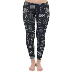 Doodle Art Chemistry Art Classic Winter Leggings by Cemarart