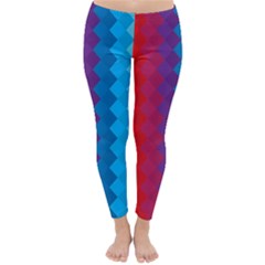 Rainbow Beautiful Seamless Pattern Classic Winter Leggings by Cemarart